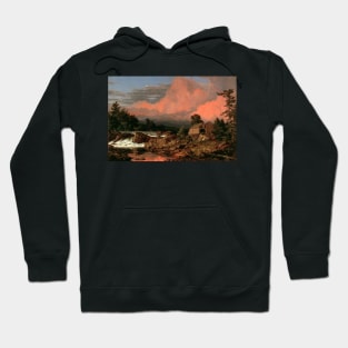 Rutland Falls, Vermont by Frederic Edwin Church Hoodie